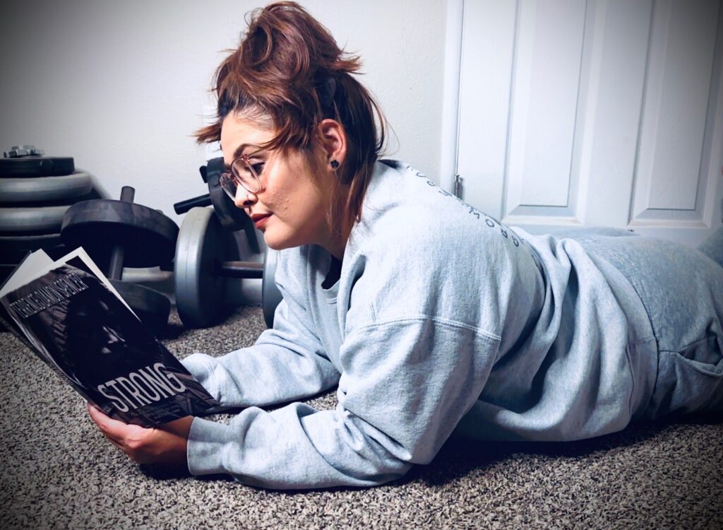 Harly reading Strong by Award Winning Author Terrence Damon Spencer